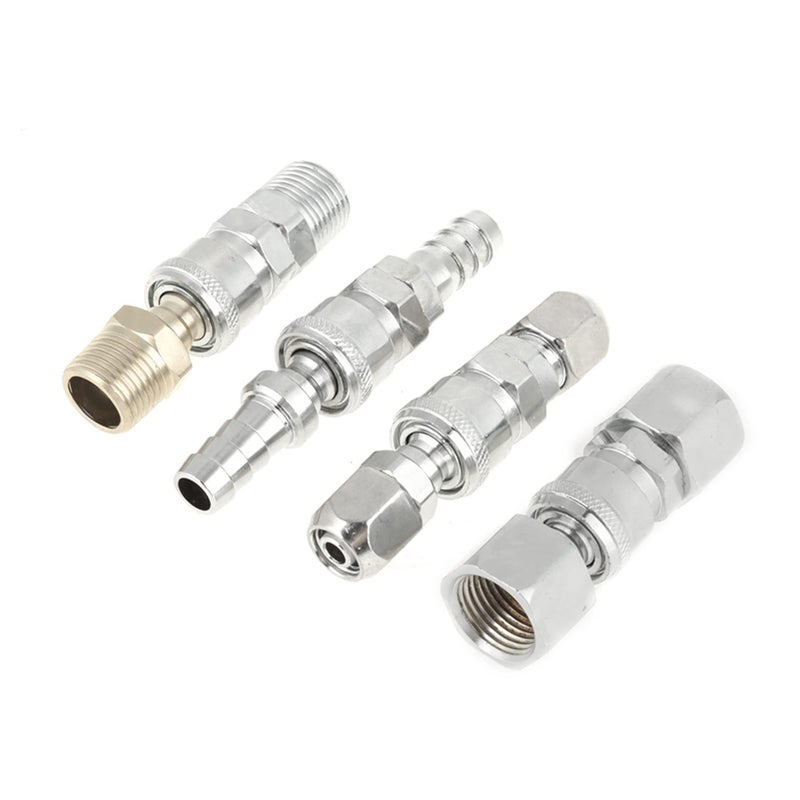 Hilitand 8pcs 1/2" Air Hose Coupler Pneumatic Plug Socket Air Compressor Hose Quick Connector Set - Image 3